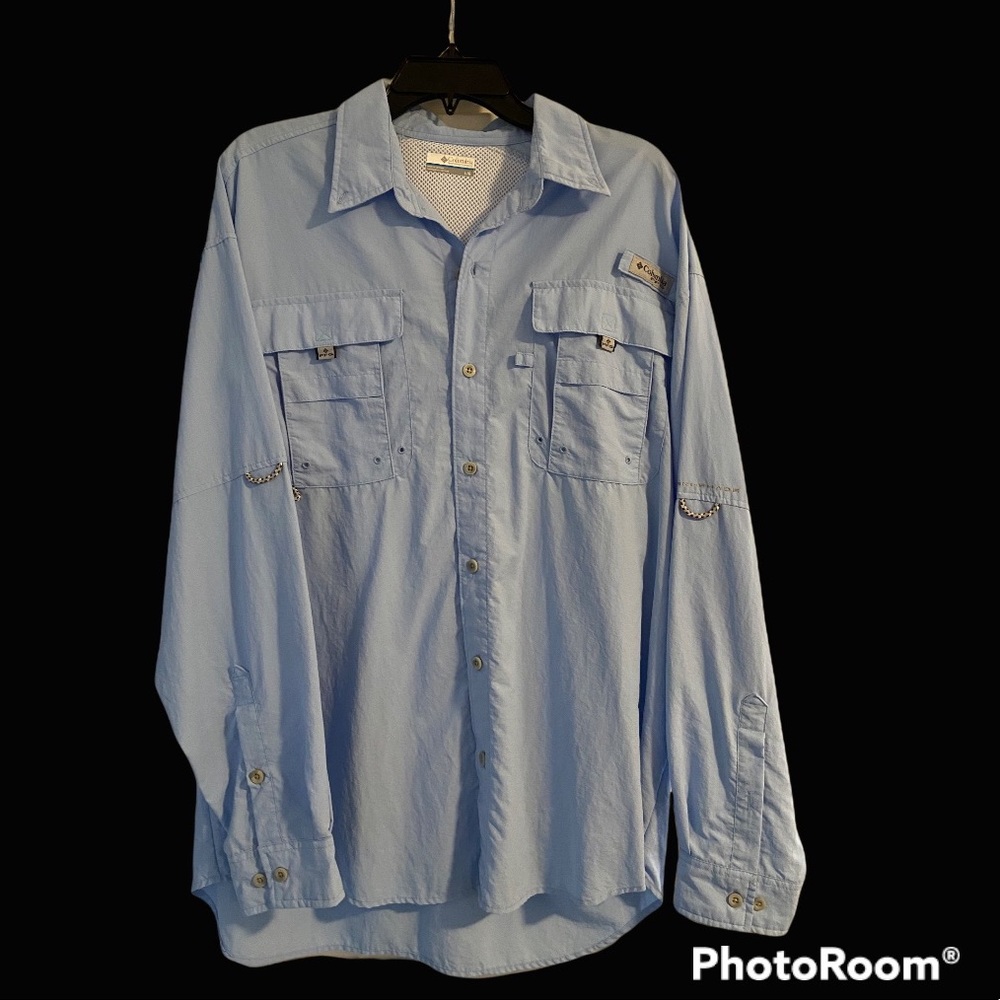 🎣 Mens Columbia Long Sleeve Omni-Shade Performance FishGear